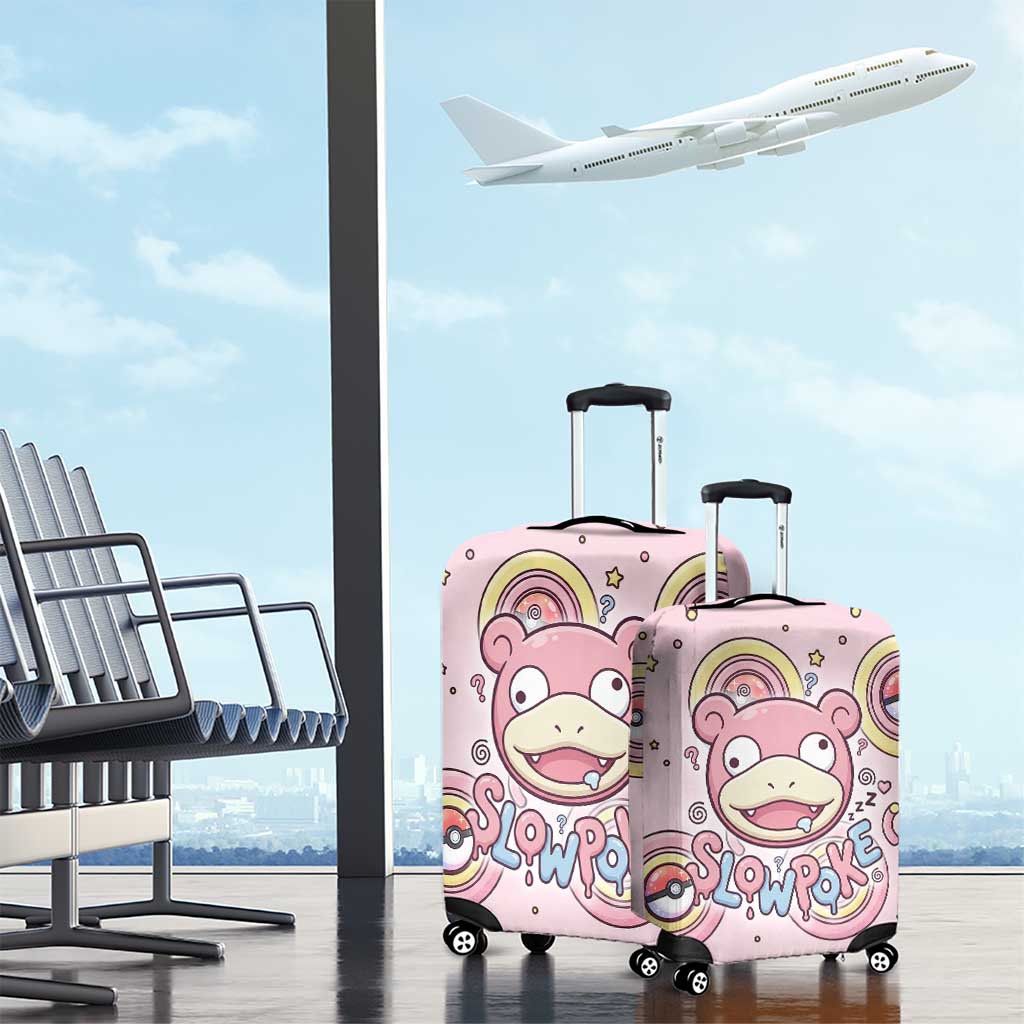 Slowpoke Luggage Cover Sleepy Bubblegum Daydream Art