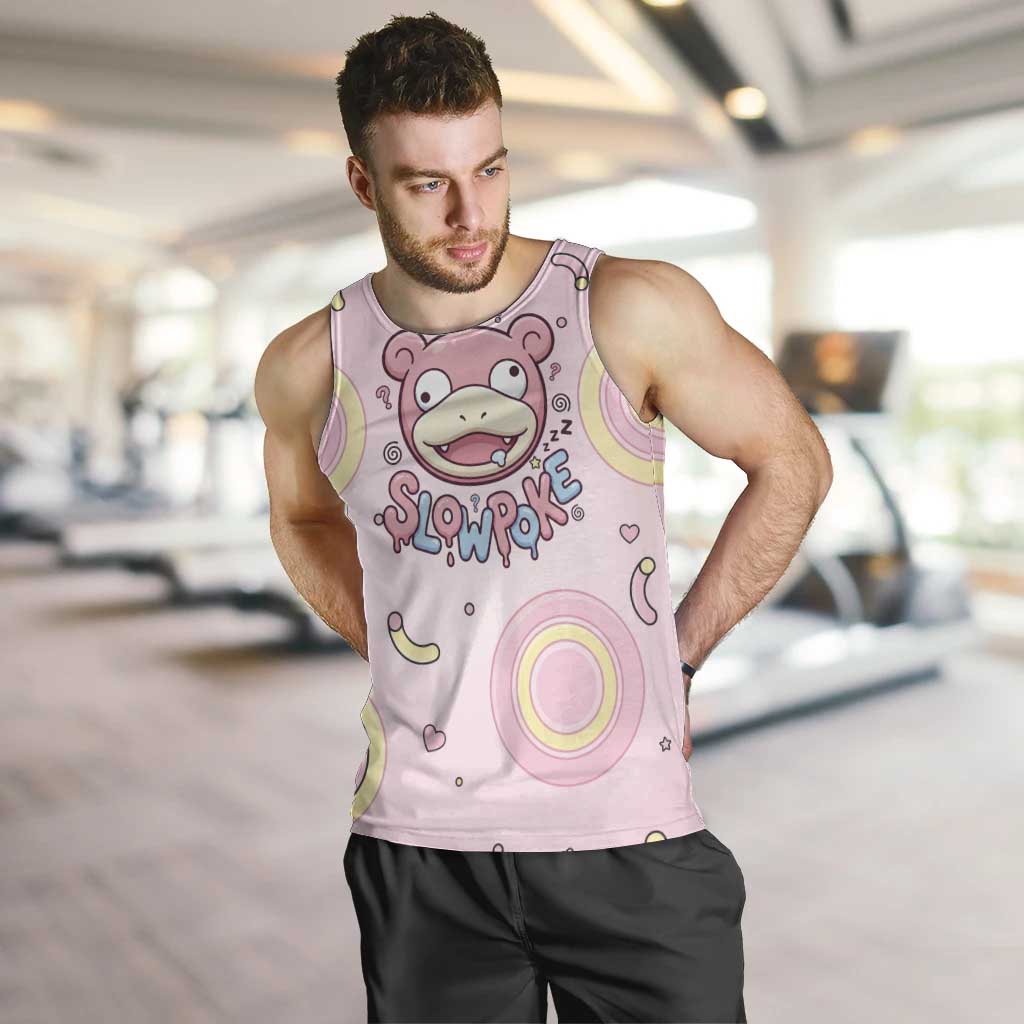 Slowpoke Men Tank Top Sleepy Bubblegum Daydream Art
