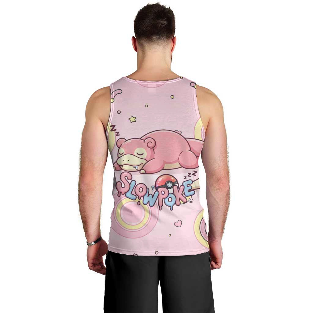 Slowpoke Men Tank Top Sleepy Bubblegum Daydream Art