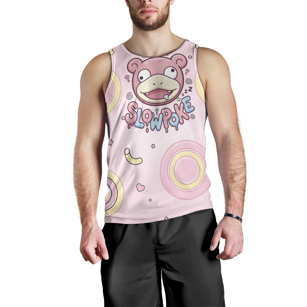 Slowpoke Men Tank Top Sleepy Bubblegum Daydream Art