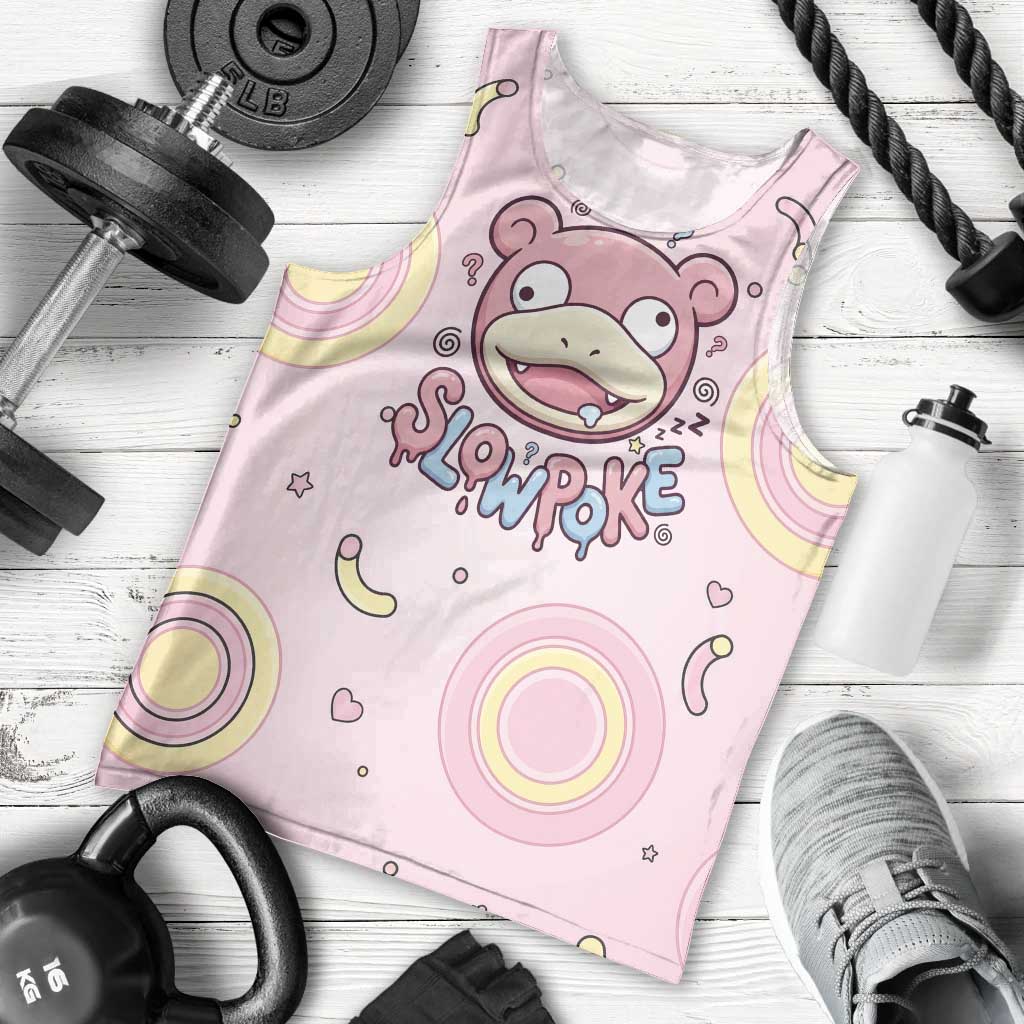 Slowpoke Men Tank Top Sleepy Bubblegum Daydream Art