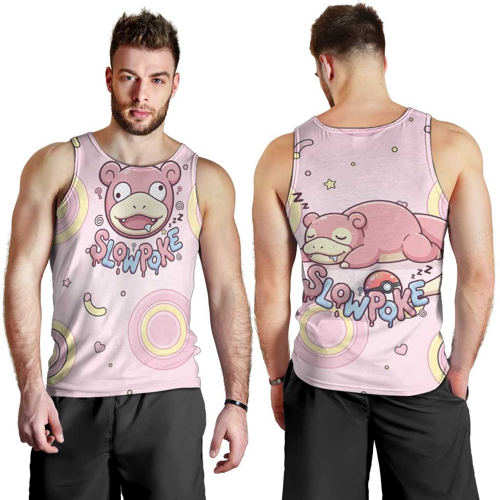 Slowpoke Men Tank Top Sleepy Bubblegum Daydream Art