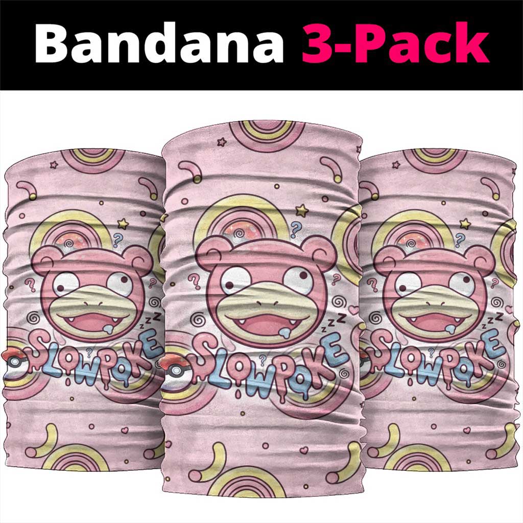 Slowpoke Neck Gaiter Sleepy Bubblegum Daydream Art