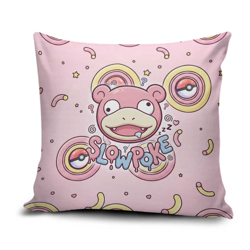 Slowpoke Pillow Cover Sleepy Bubblegum Daydream Art