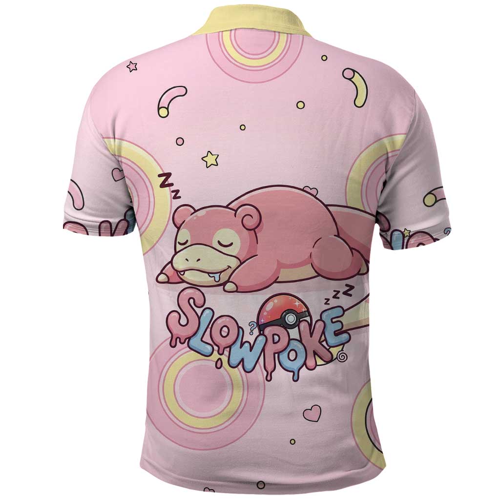 Slowpoke Polo Shirt Sleepy Bubblegum Daydream Art