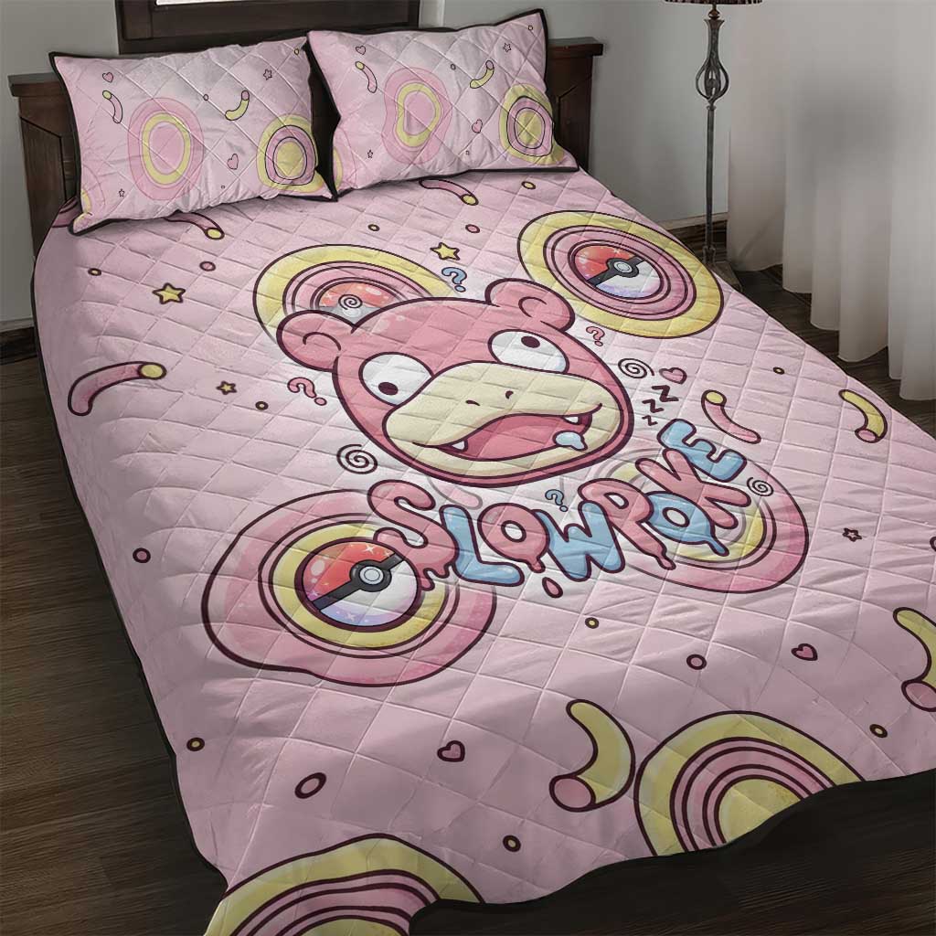 Slowpoke Quilt Bed Set Sleepy Bubblegum Daydream Art