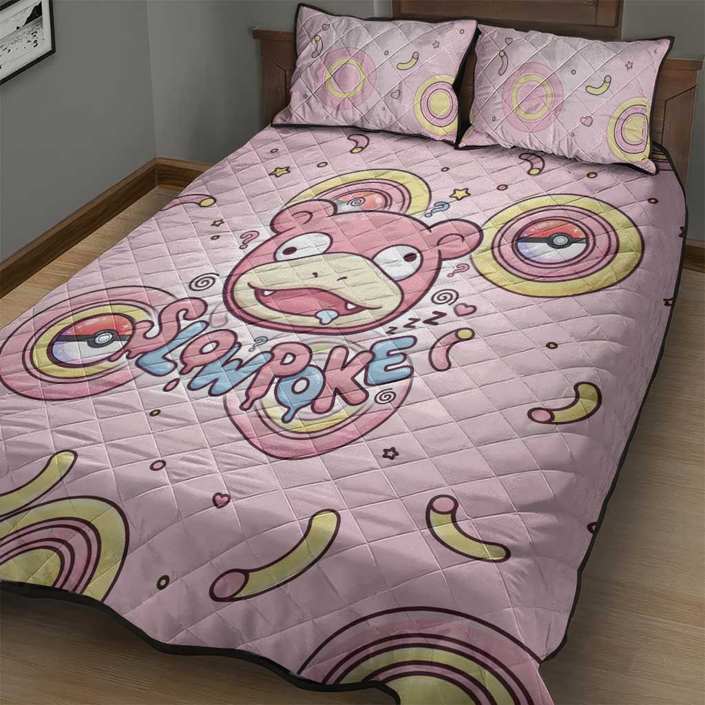 Slowpoke Quilt Bed Set Sleepy Bubblegum Daydream Art