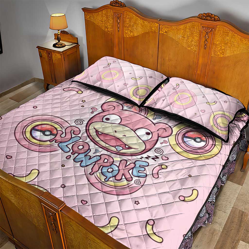 Slowpoke Quilt Bed Set Sleepy Bubblegum Daydream Art