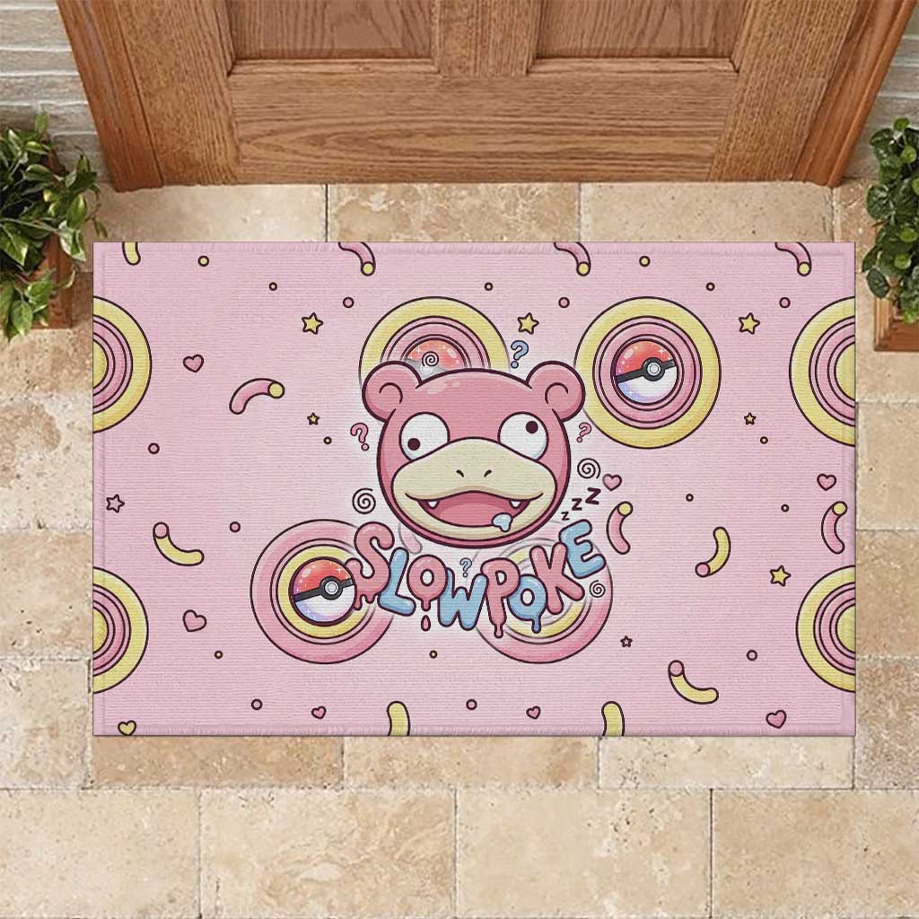 Slowpoke Rubber Doormat Sleepy Bubblegum Daydream Art