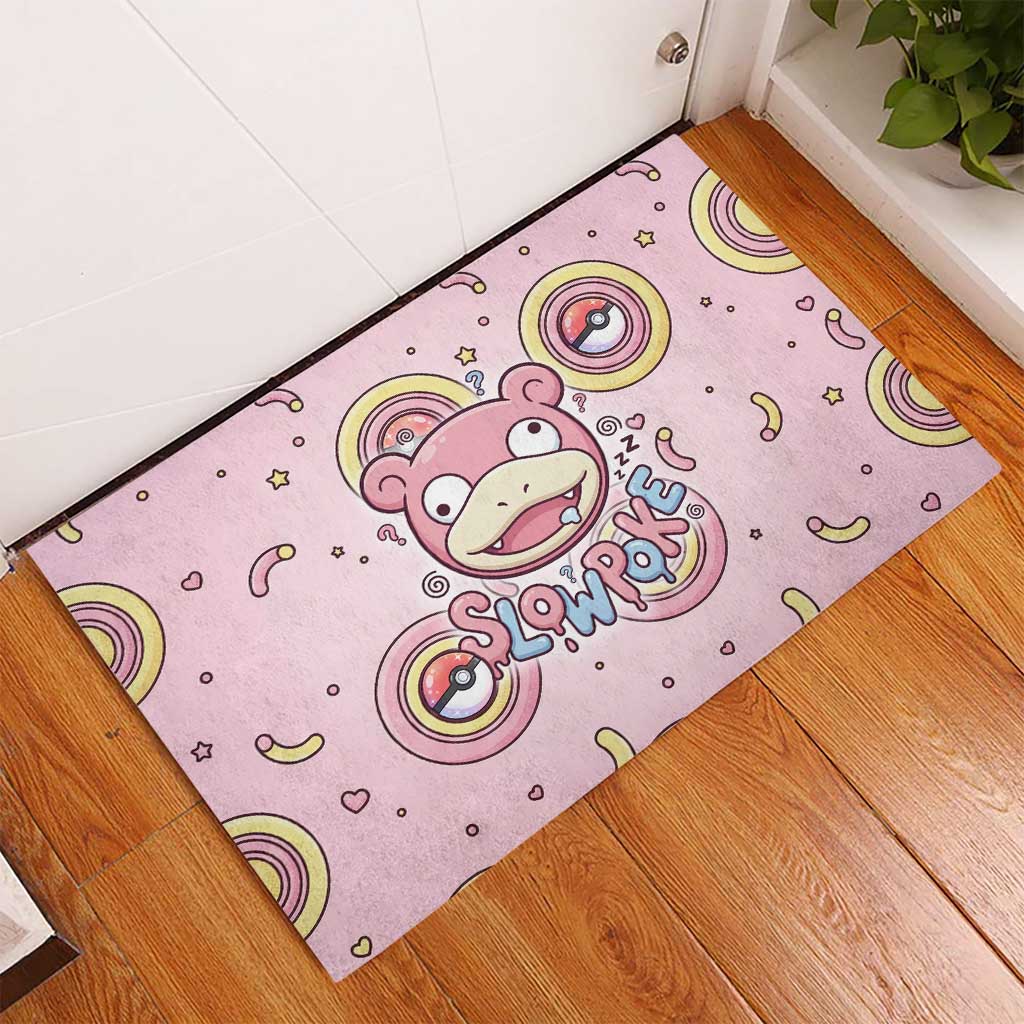 Slowpoke Rubber Doormat Sleepy Bubblegum Daydream Art