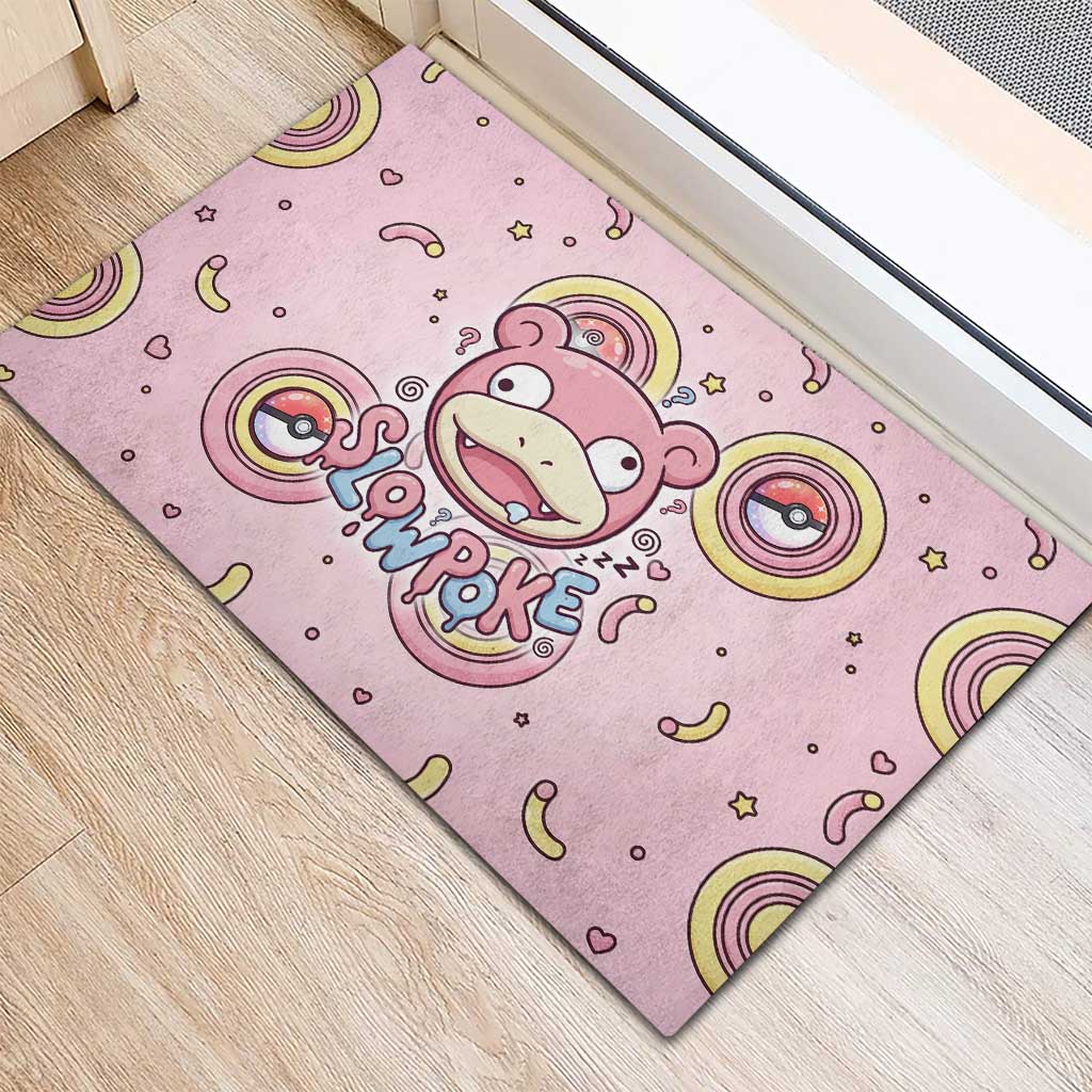 Slowpoke Rubber Doormat Sleepy Bubblegum Daydream Art