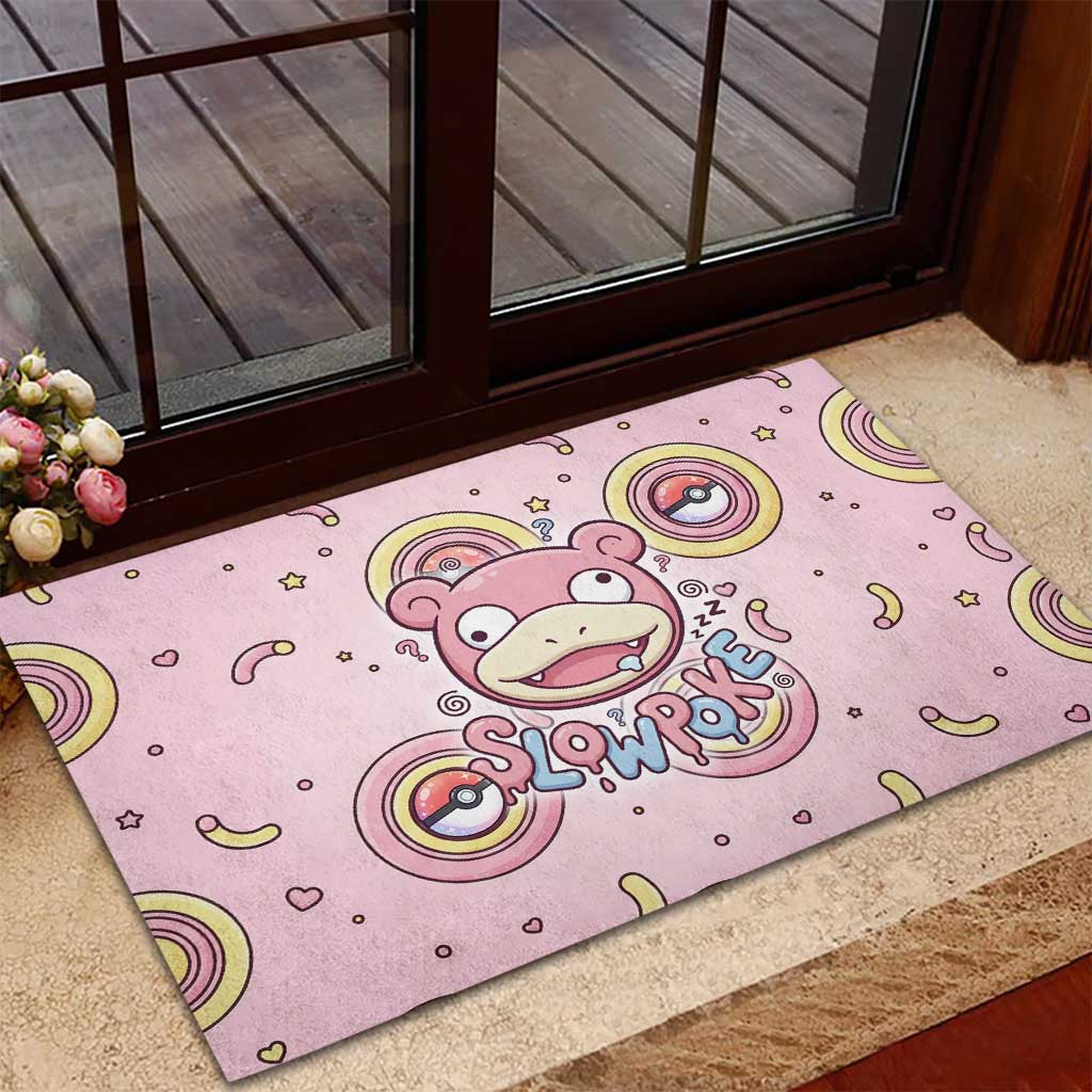 Slowpoke Rubber Doormat Sleepy Bubblegum Daydream Art