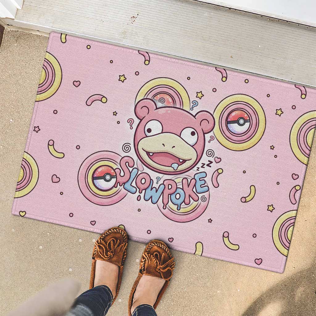 Slowpoke Rubber Doormat Sleepy Bubblegum Daydream Art