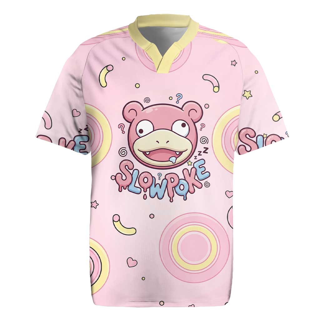 Slowpoke Rugby Jersey Sleepy Bubblegum Daydream Art