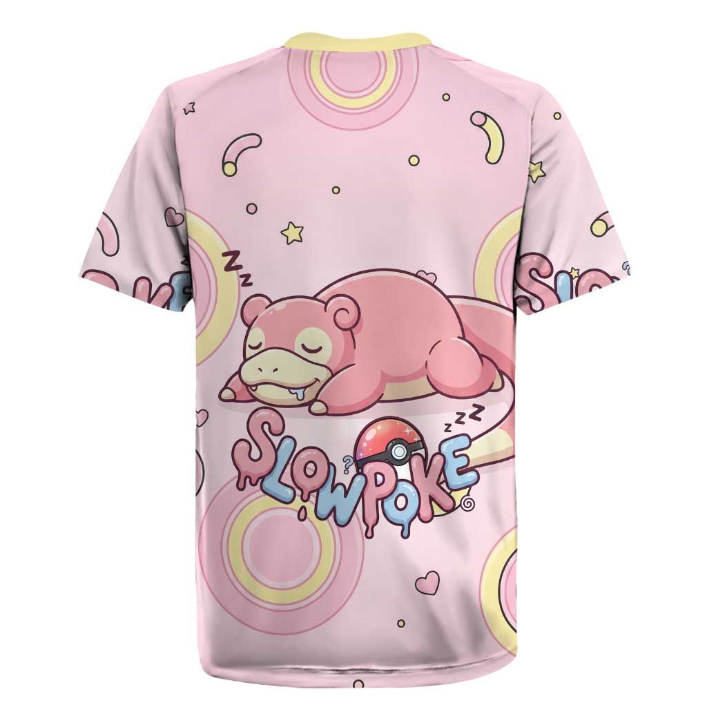 Slowpoke Rugby Jersey Sleepy Bubblegum Daydream Art