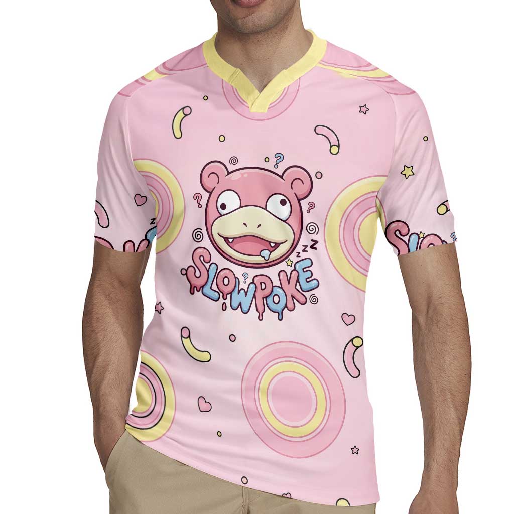 Slowpoke Rugby Jersey Sleepy Bubblegum Daydream Art
