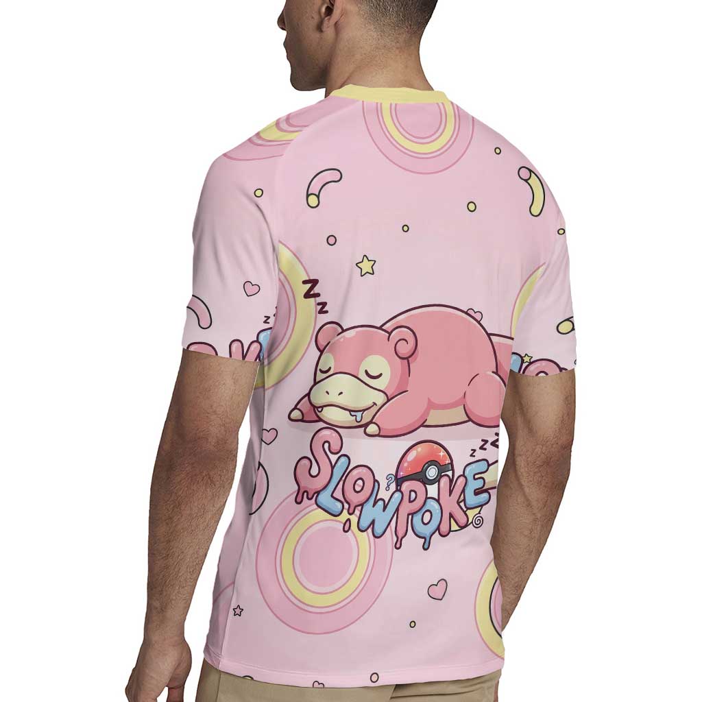 Slowpoke Rugby Jersey Sleepy Bubblegum Daydream Art