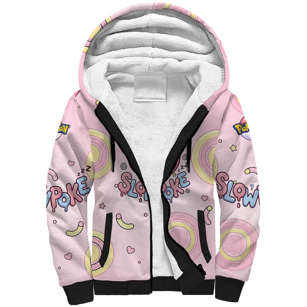 Slowpoke Sherpa Hoodie Sleepy Bubblegum Daydream Art