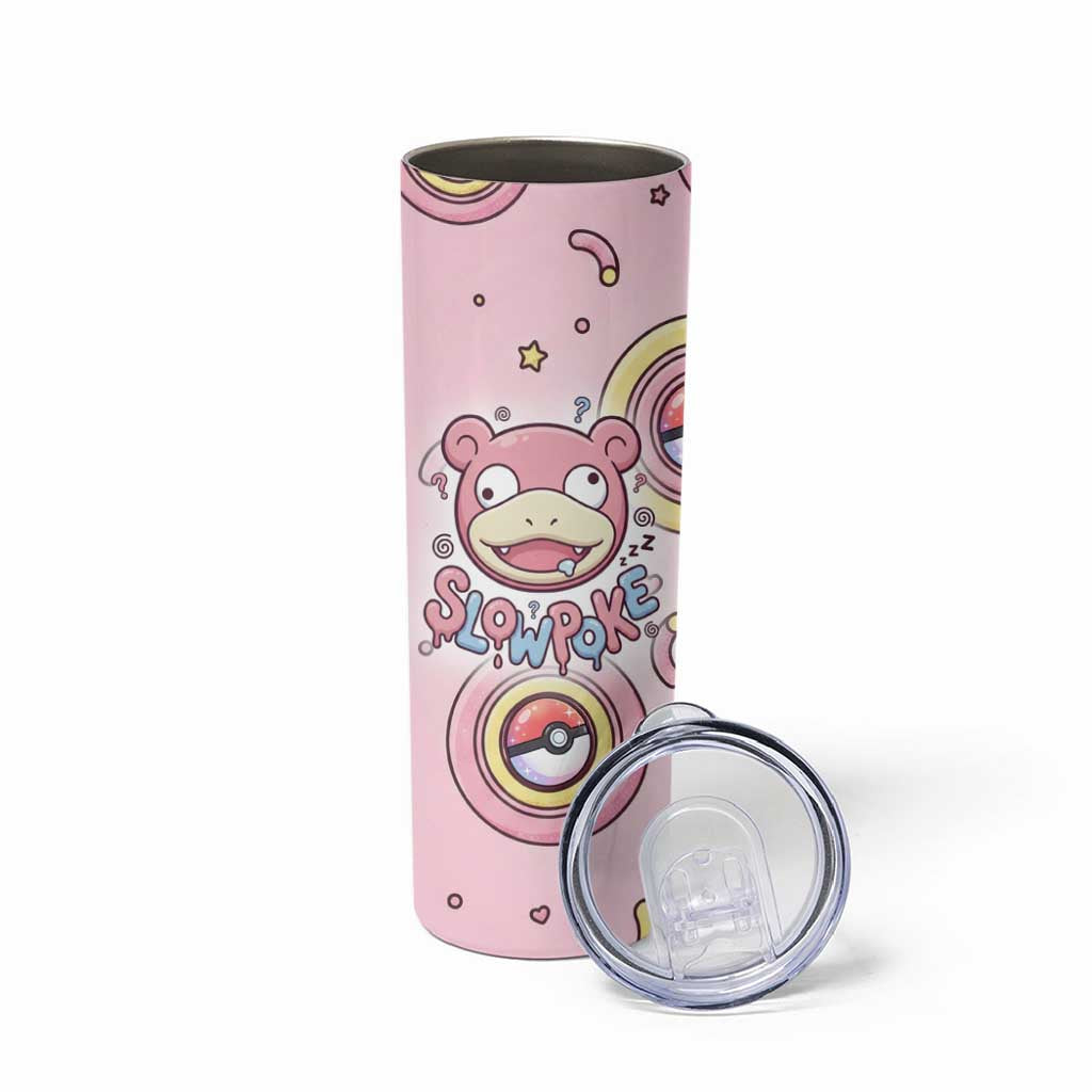 Slowpoke Skinny Tumbler Sleepy Bubblegum Daydream Art