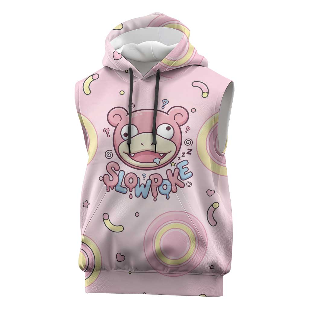 Slowpoke Sleeveless Hoodie Sleepy Bubblegum Daydream Art