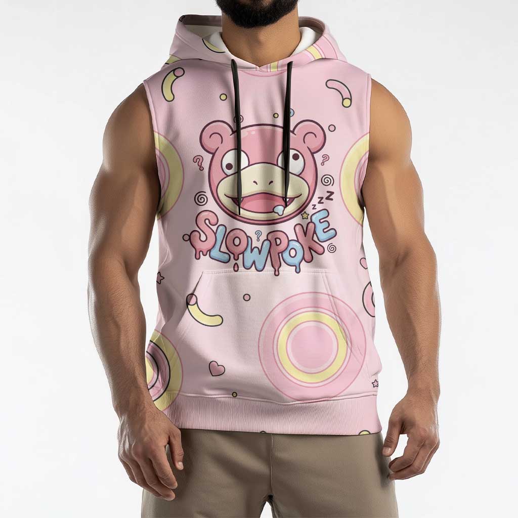 Slowpoke Sleeveless Hoodie Sleepy Bubblegum Daydream Art
