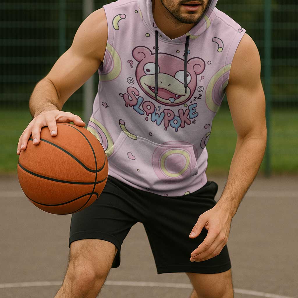 Slowpoke Sleeveless Hoodie Sleepy Bubblegum Daydream Art