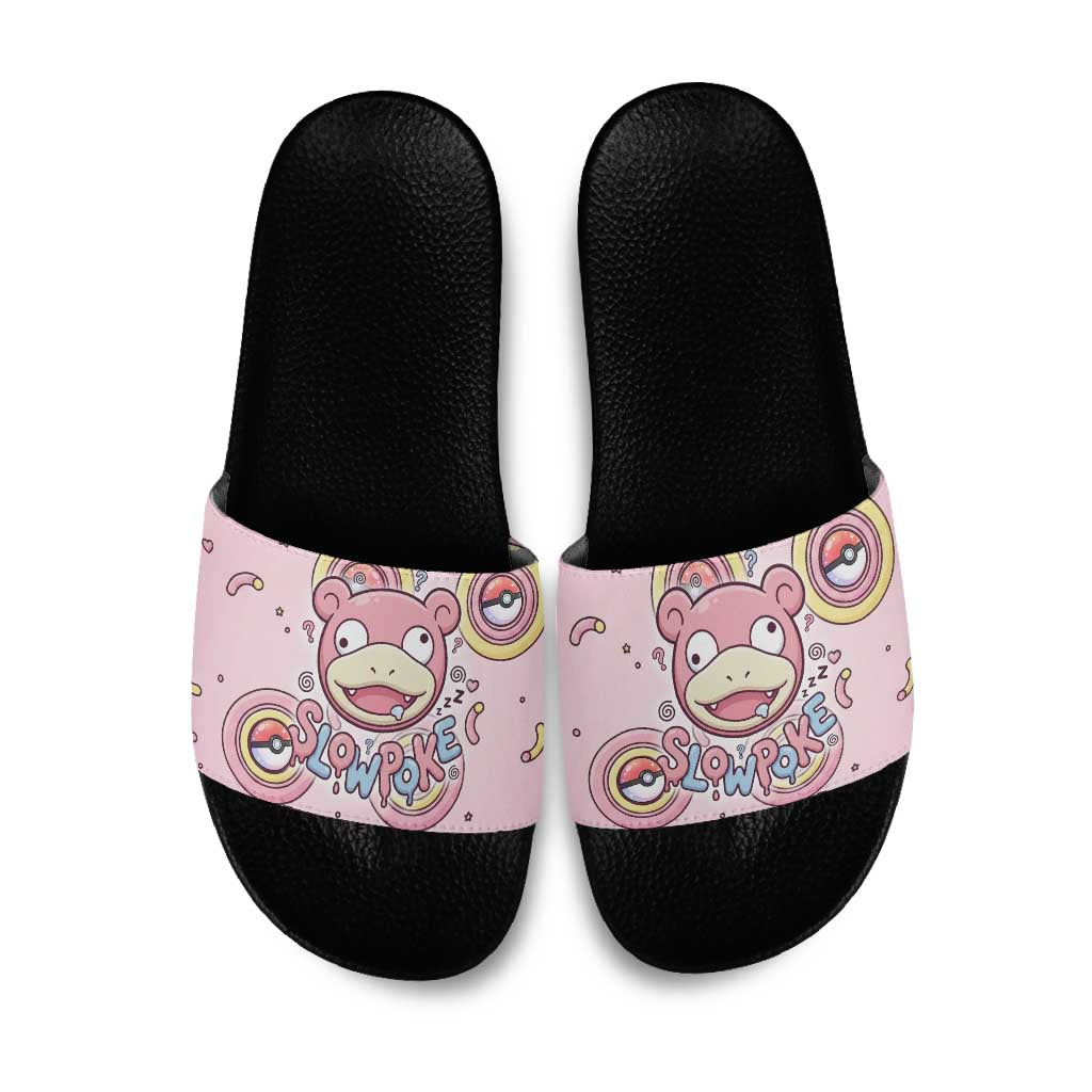 Slowpoke Slide Sandals Sleepy Bubblegum Daydream Art
