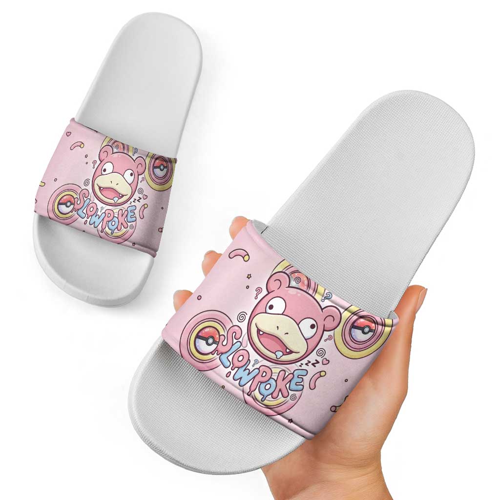 Slowpoke Slide Sandals Sleepy Bubblegum Daydream Art