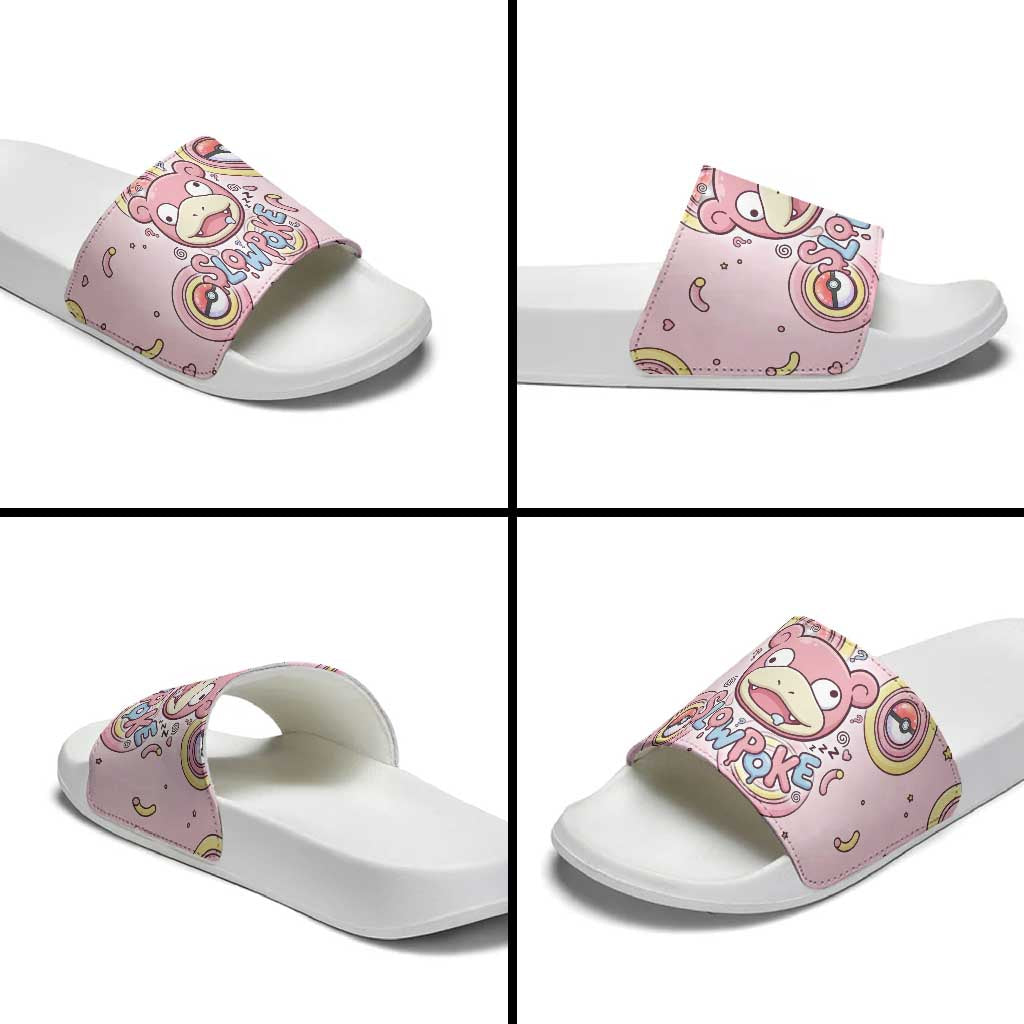 Slowpoke Slide Sandals Sleepy Bubblegum Daydream Art