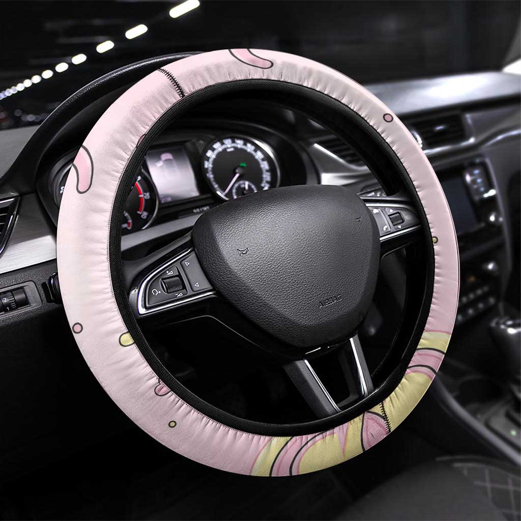 Slowpoke Steering Wheel Cover Sleepy Bubblegum Daydream Art
