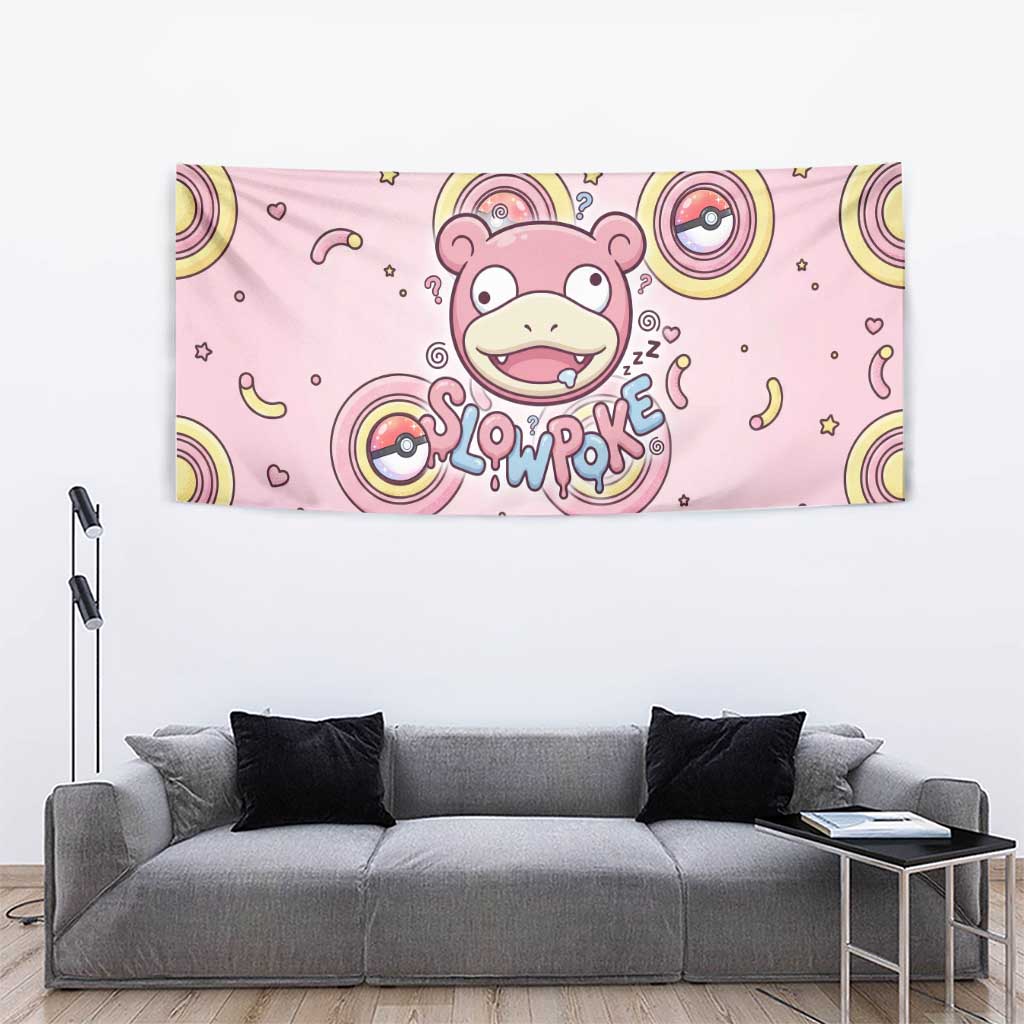 Slowpoke Tapestry Sleepy Bubblegum Daydream Art