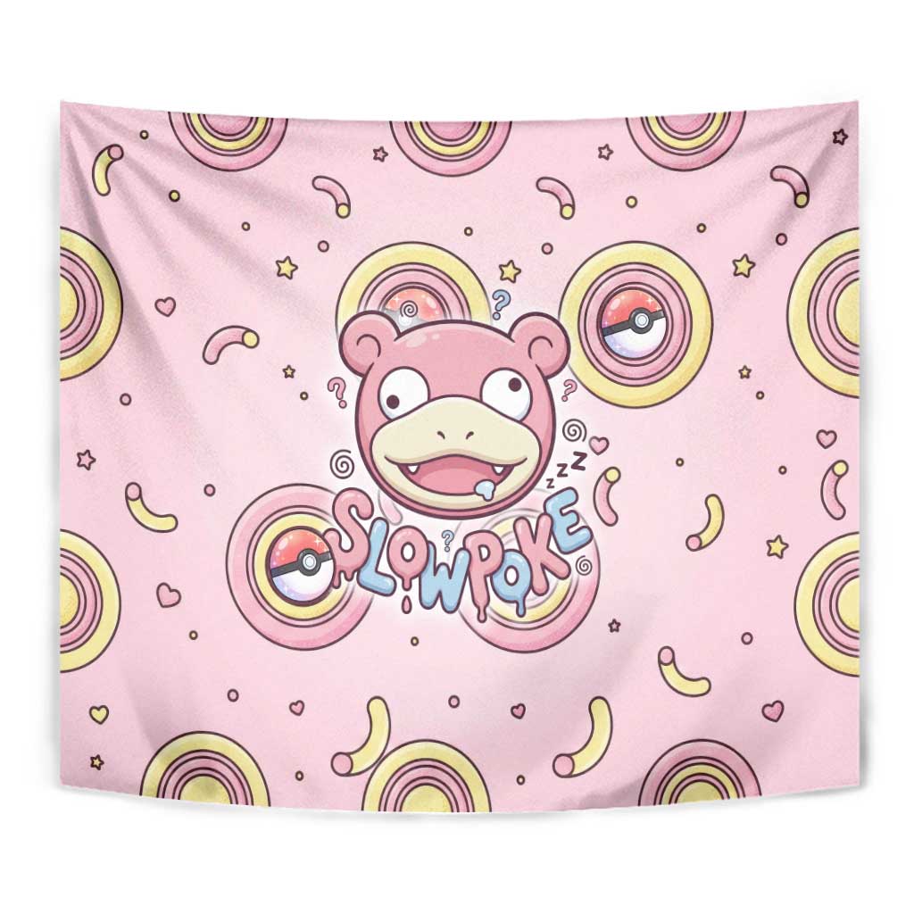 Slowpoke Tapestry Sleepy Bubblegum Daydream Art
