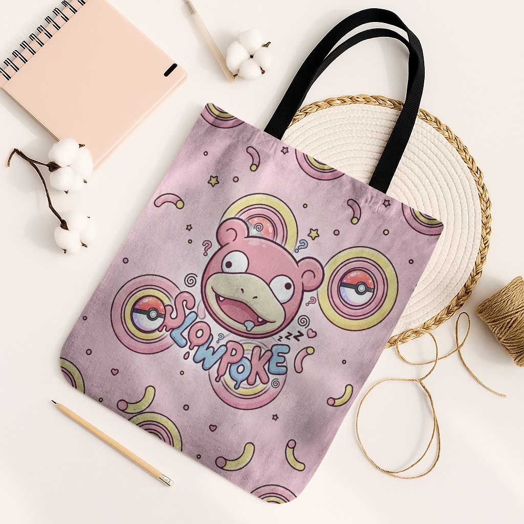 Slowpoke Tote Bag Sleepy Bubblegum Daydream Art