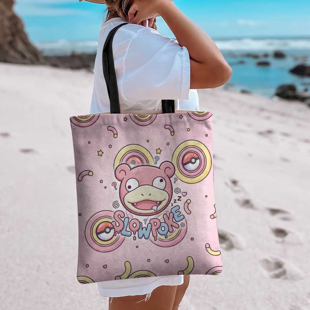 Slowpoke Tote Bag Sleepy Bubblegum Daydream Art