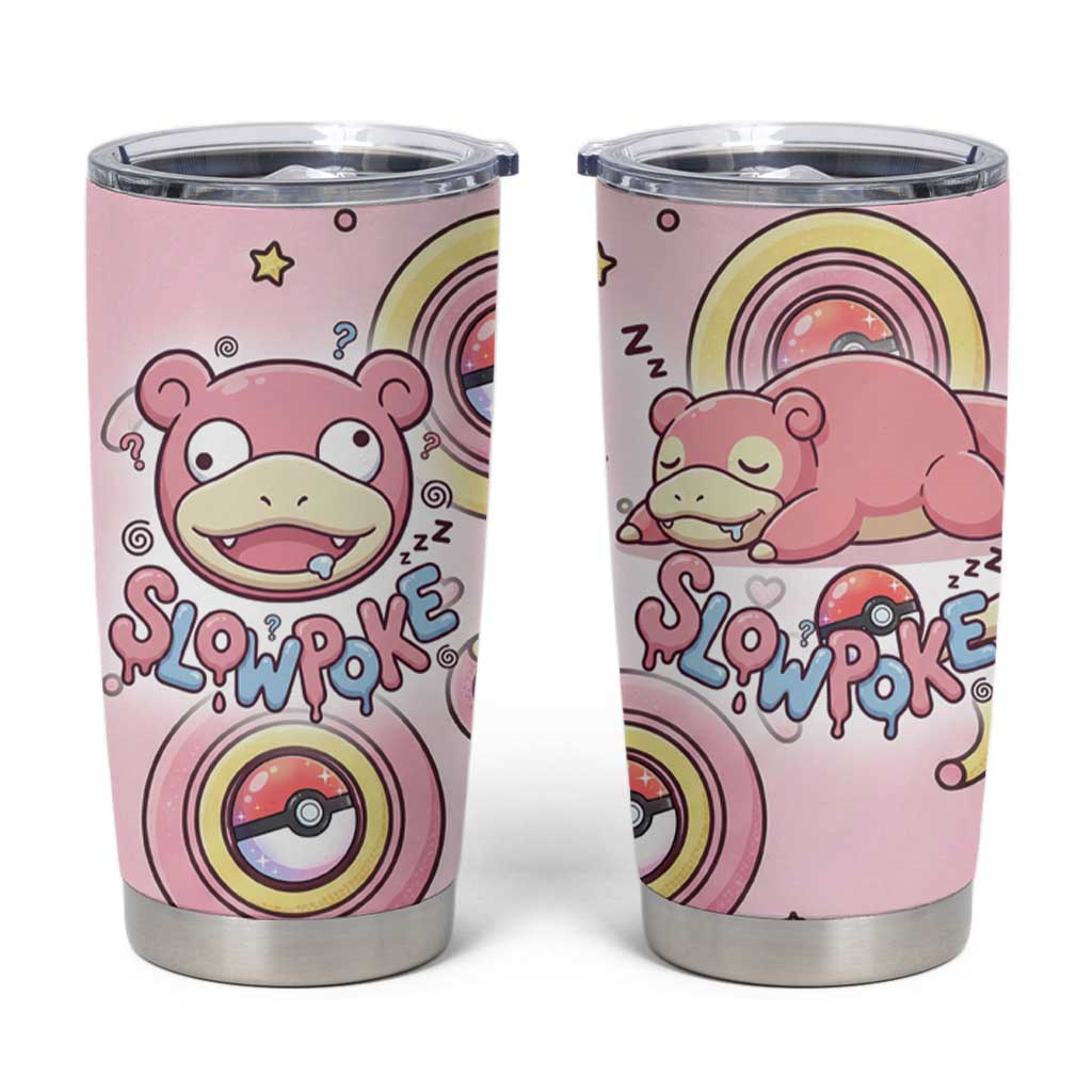 Slowpoke Tumbler Cup Sleepy Bubblegum Daydream Art