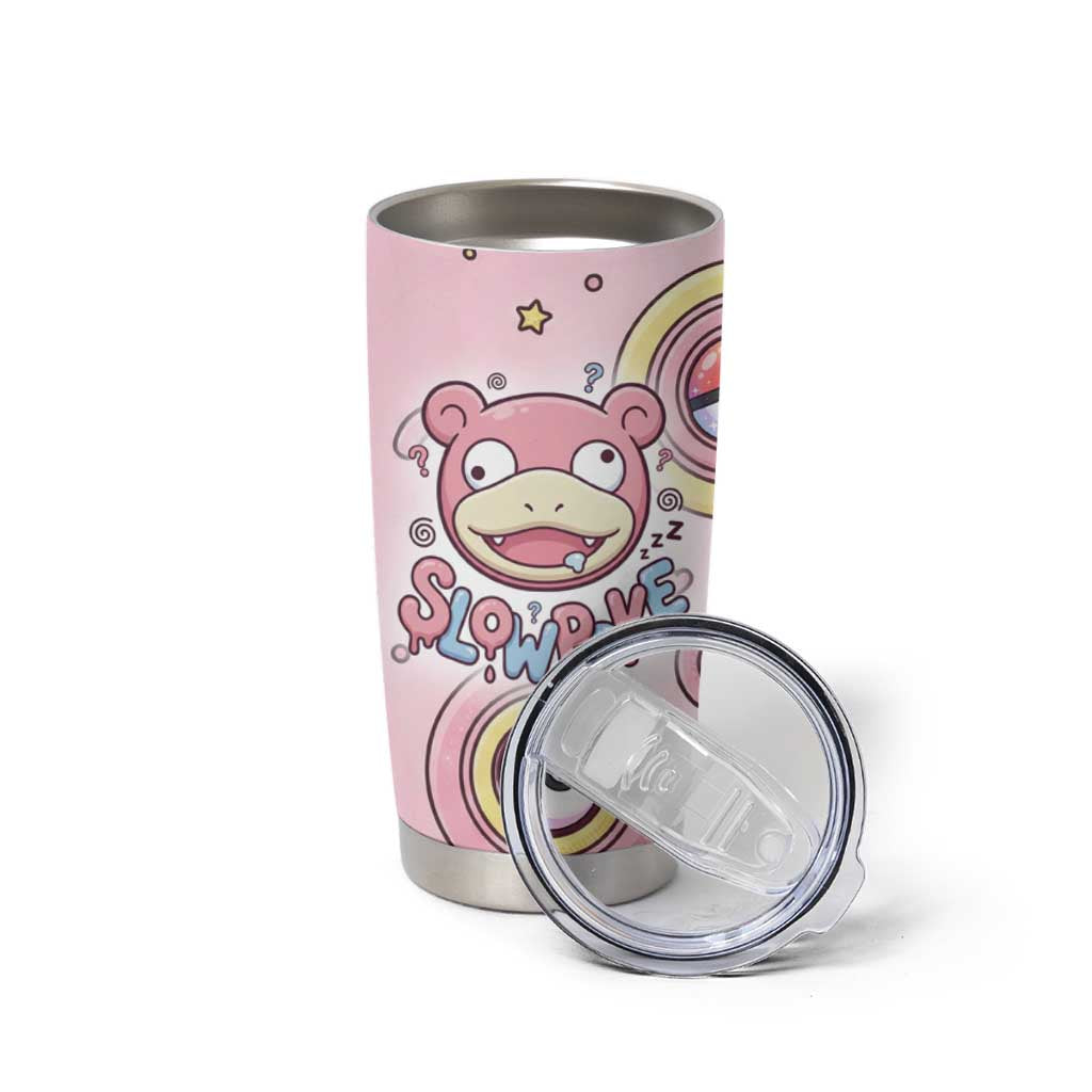Slowpoke Tumbler Cup Sleepy Bubblegum Daydream Art