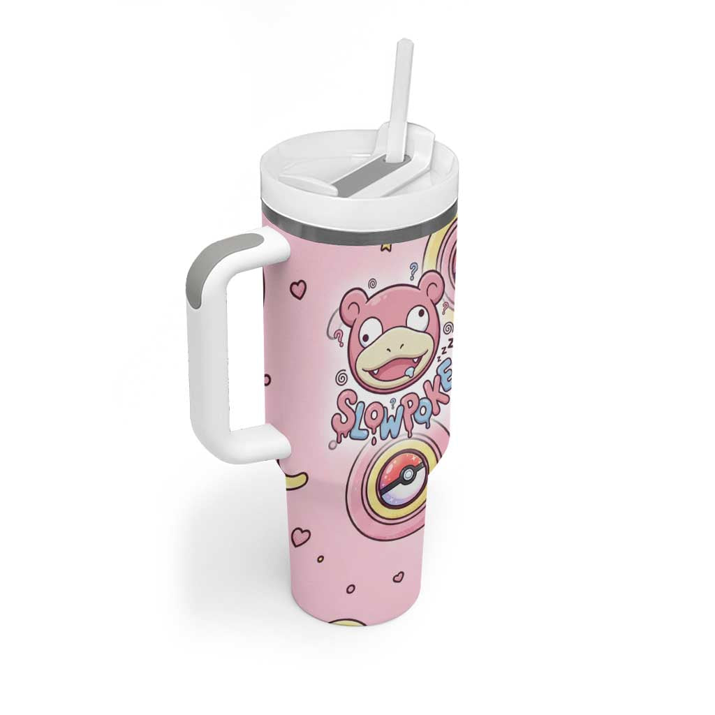 Slowpoke Tumbler With Handle Sleepy Bubblegum Daydream Art