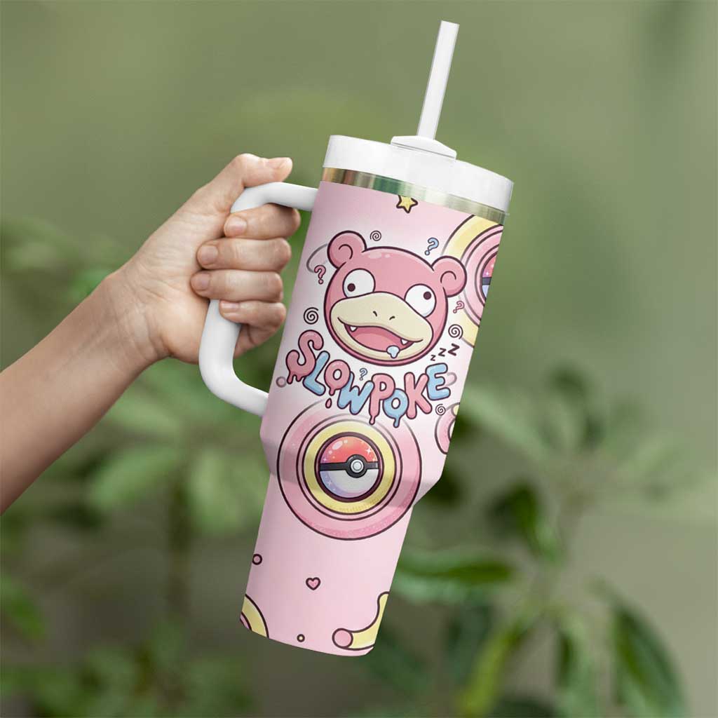 Slowpoke Tumbler With Handle Sleepy Bubblegum Daydream Art