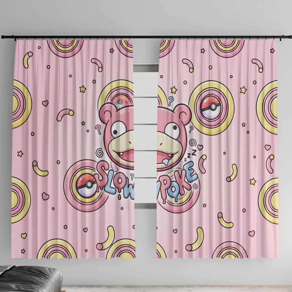 Slowpoke Window Curtain Sleepy Bubblegum Daydream Art