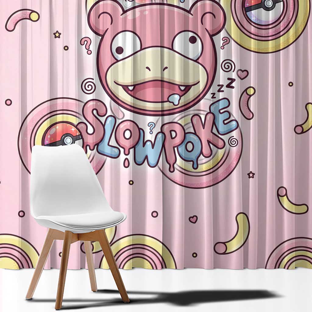 Slowpoke Window Curtain Sleepy Bubblegum Daydream Art