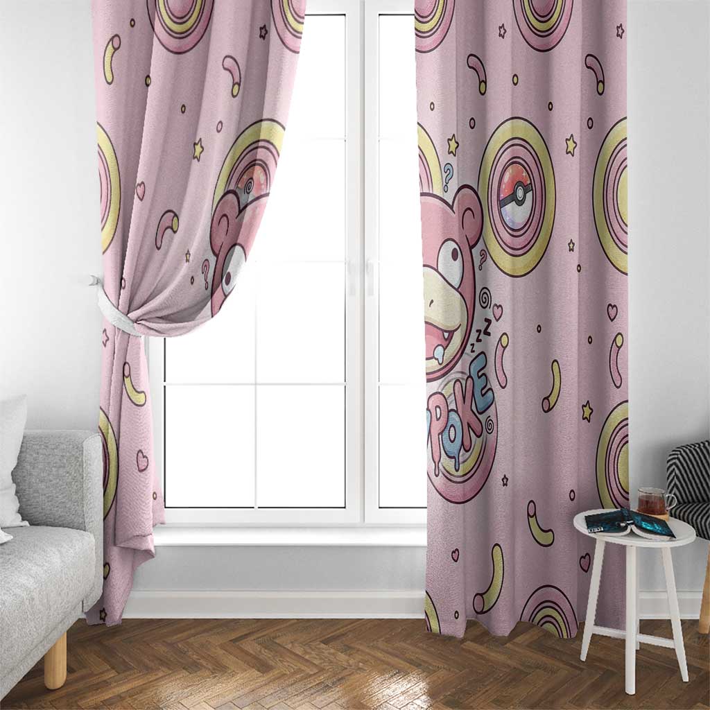 Slowpoke Window Curtain Sleepy Bubblegum Daydream Art