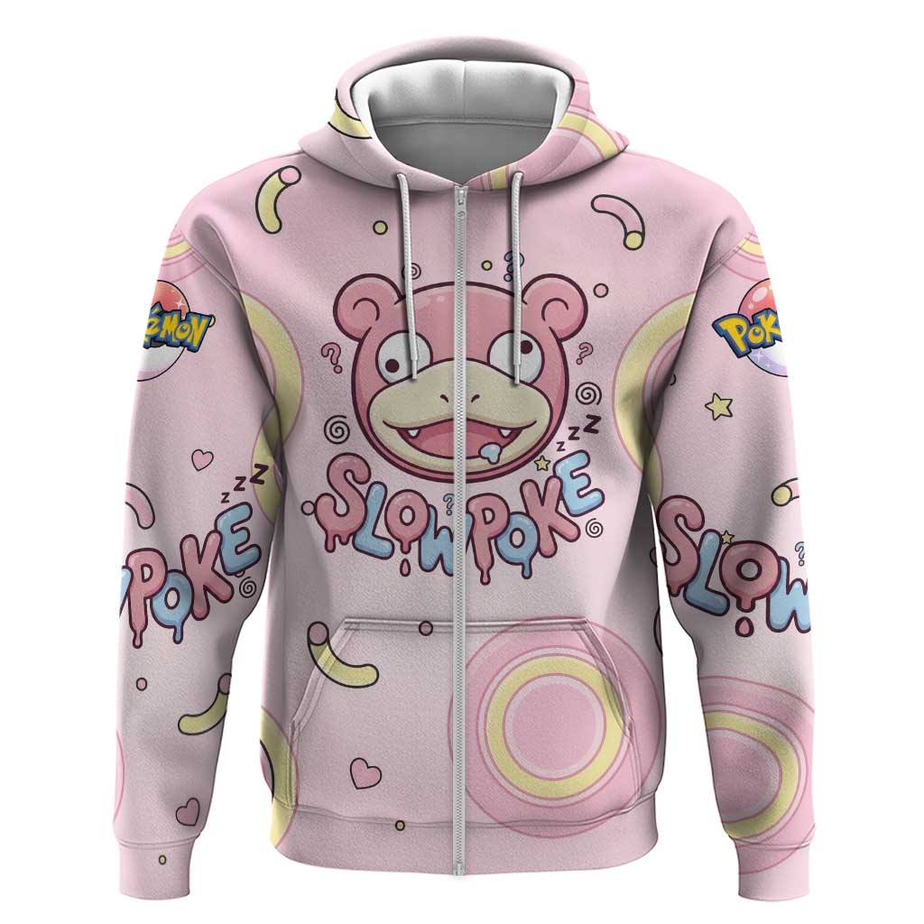 Slowpoke Zip Hoodie Sleepy Bubblegum Daydream Art