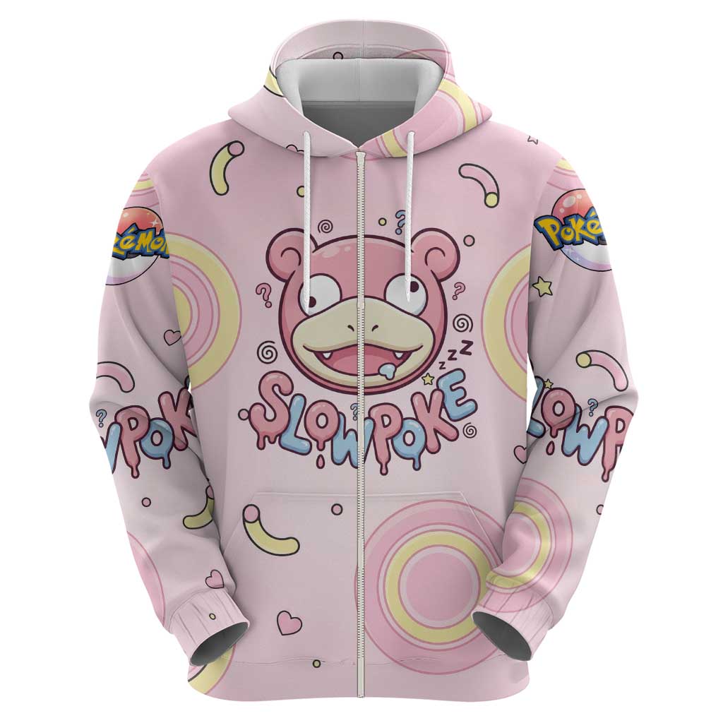 Slowpoke Zip Hoodie Sleepy Bubblegum Daydream Art