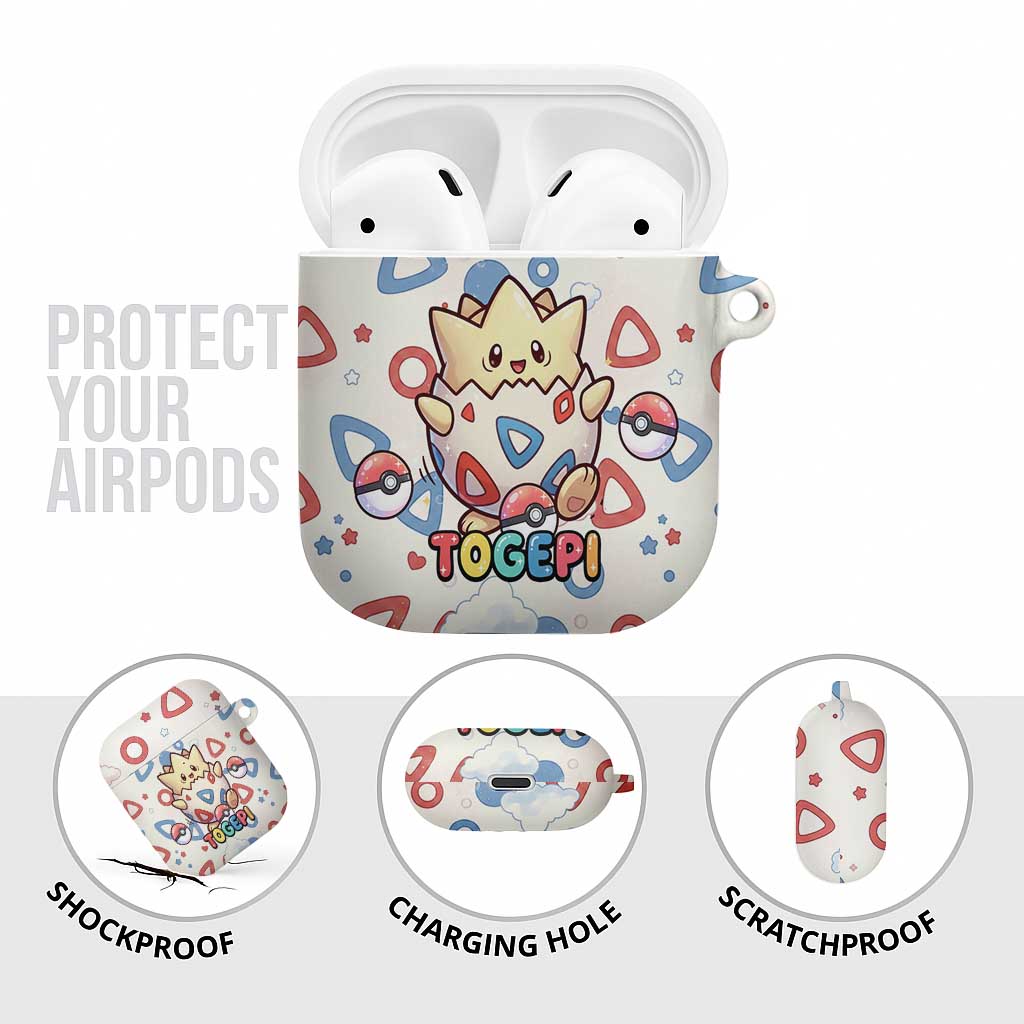 Togepi AirPods Case Joyful Eggshell Whimsy Art
