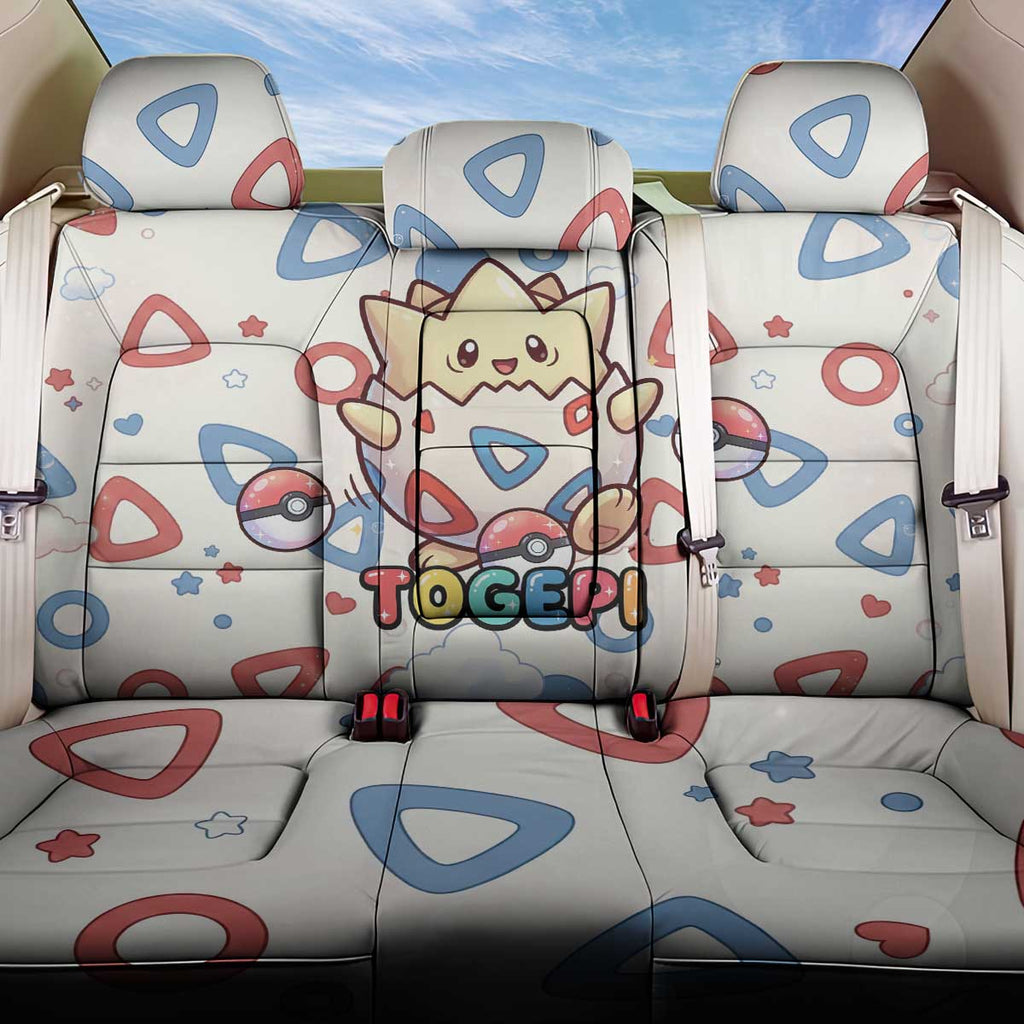 Togepi Back Car Seat Cover Joyful Eggshell Whimsy Art