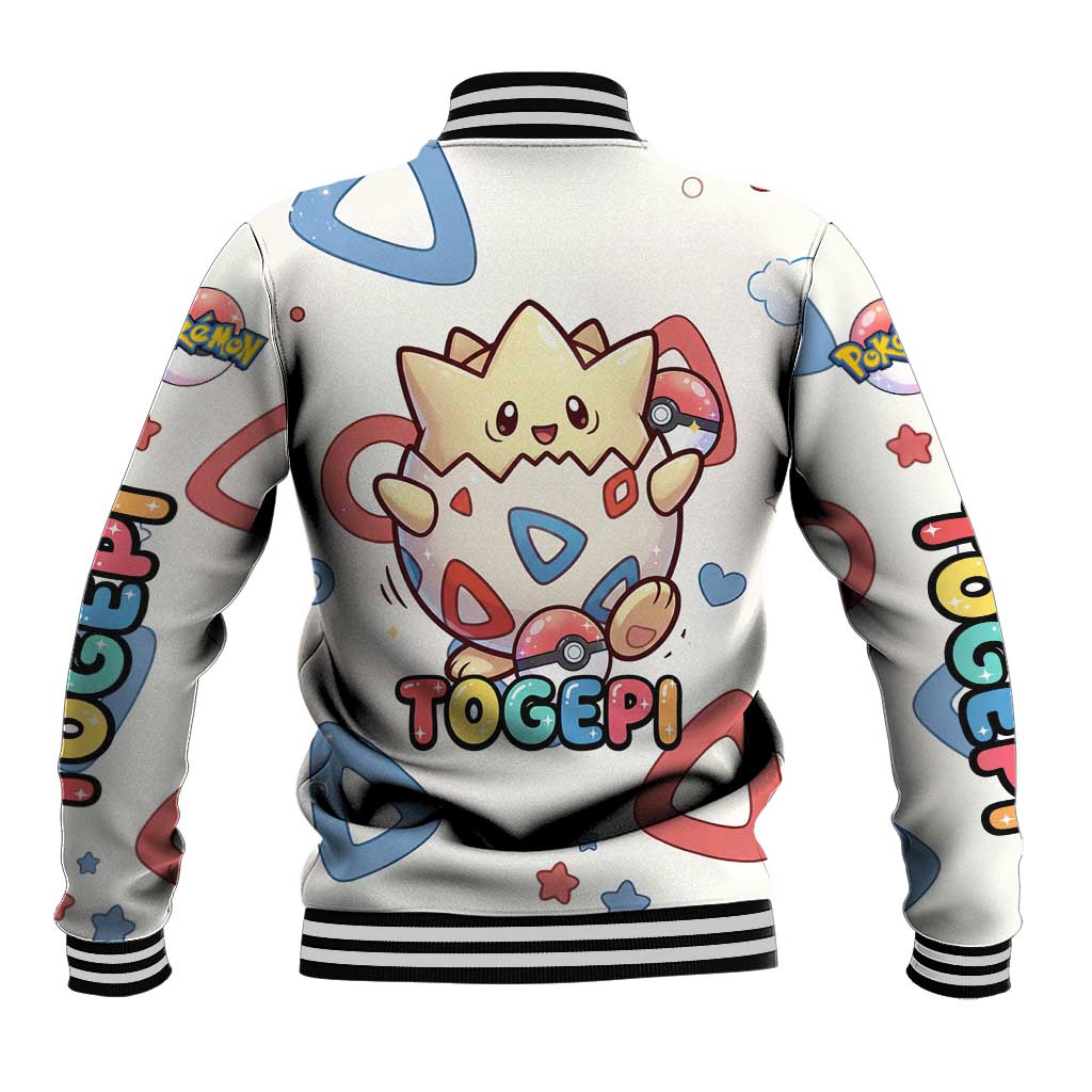 Togepi Baseball Jacket Joyful Eggshell Whimsy Art