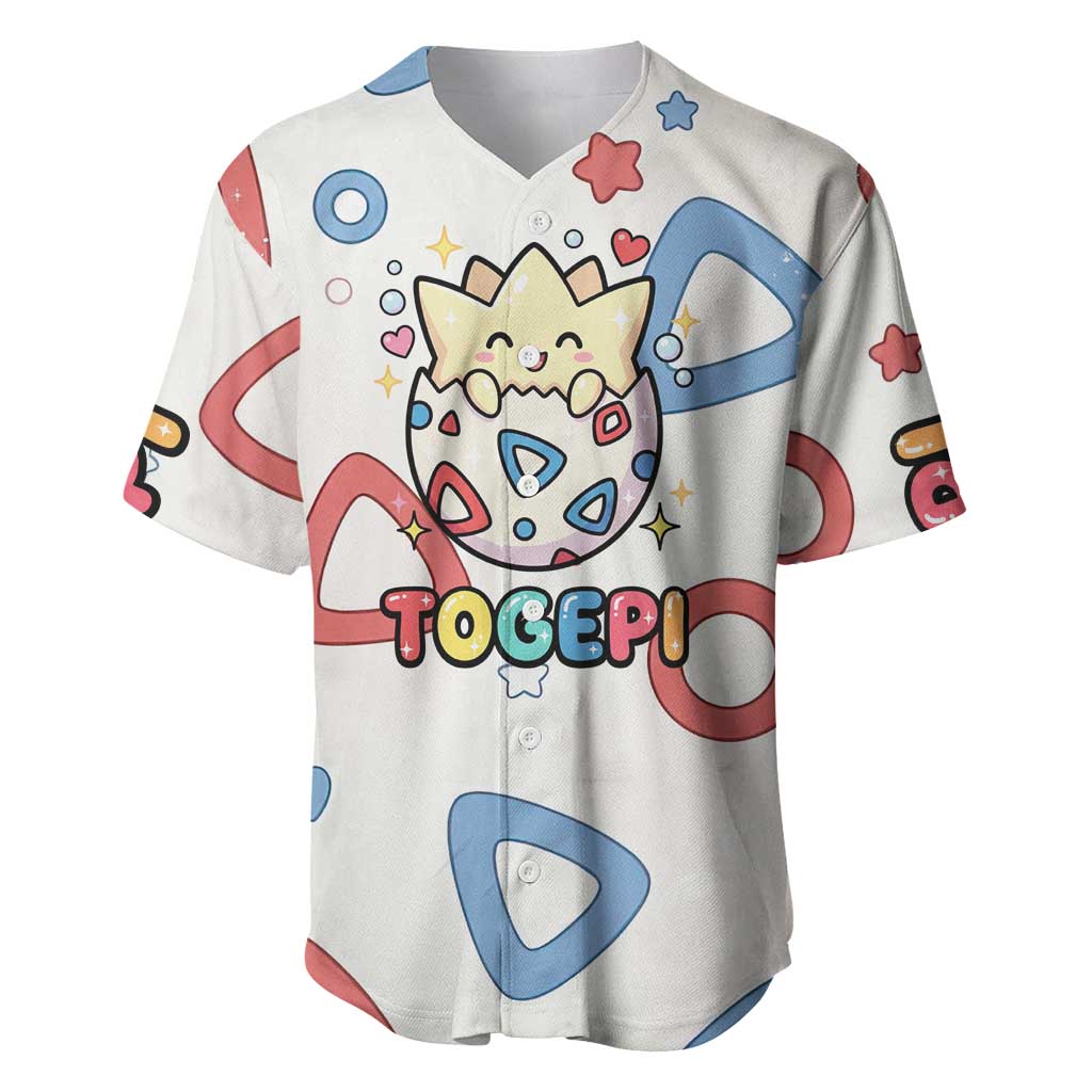Togepi Baseball Jersey Joyful Eggshell Whimsy Art