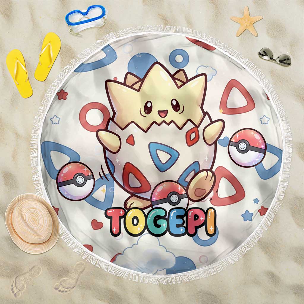 Togepi Beach Blanket Joyful Eggshell Whimsy Art