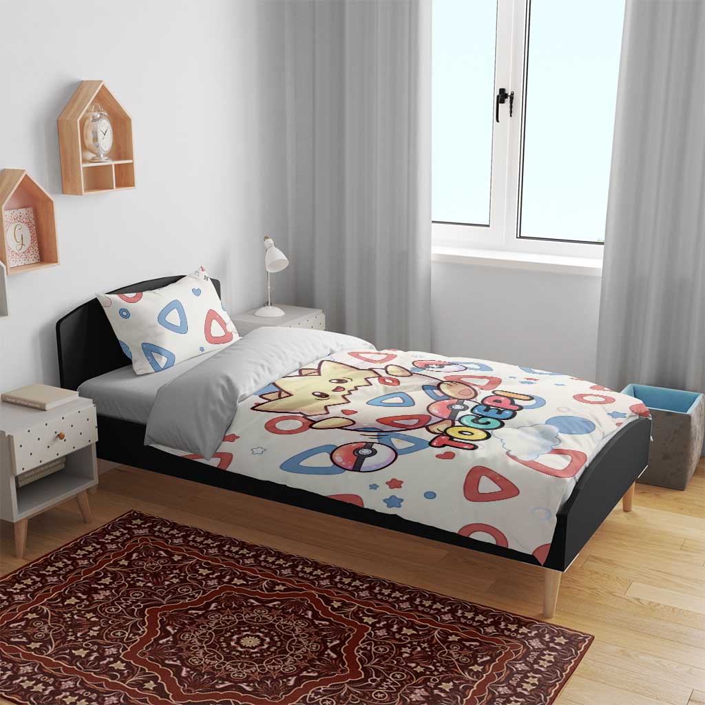 Togepi Bedding Set Joyful Eggshell Whimsy Art