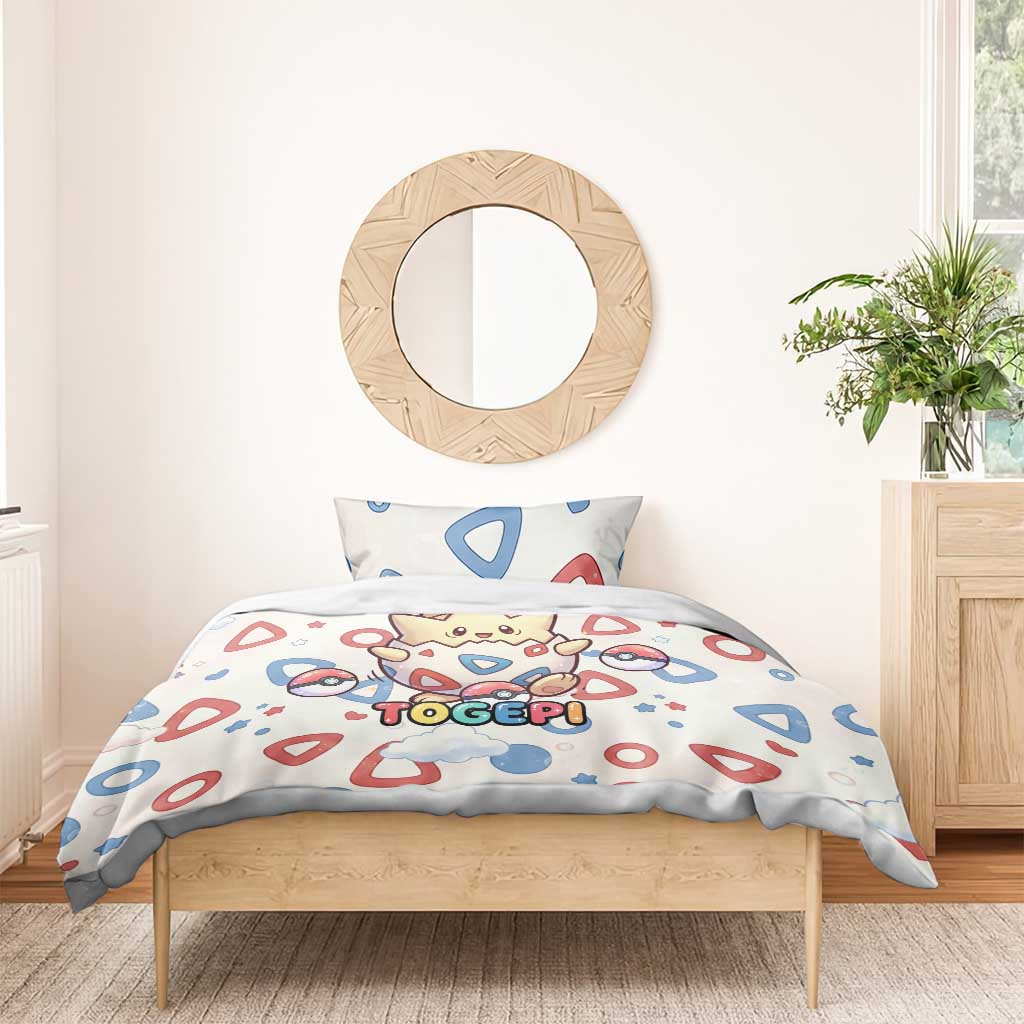 Togepi Bedding Set Joyful Eggshell Whimsy Art